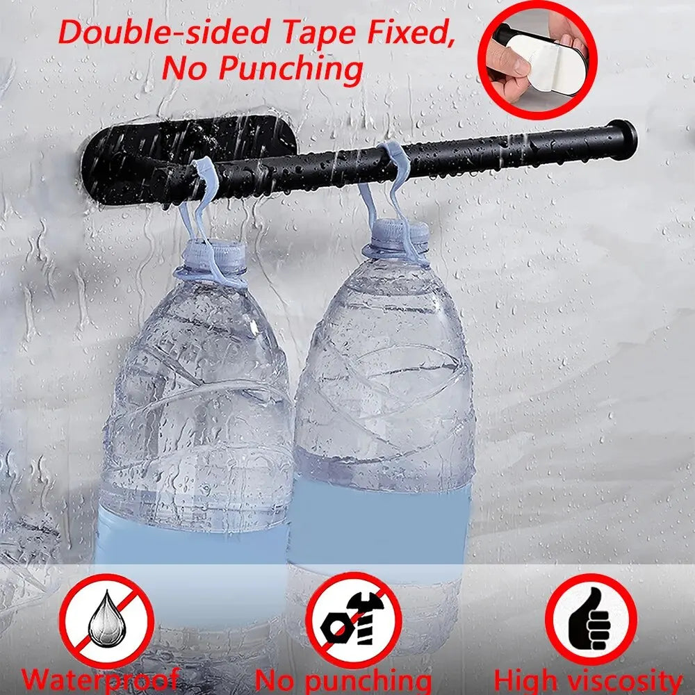 Stainless Steel Paper Roll Holder Adhesive Wall Mount Dispenser