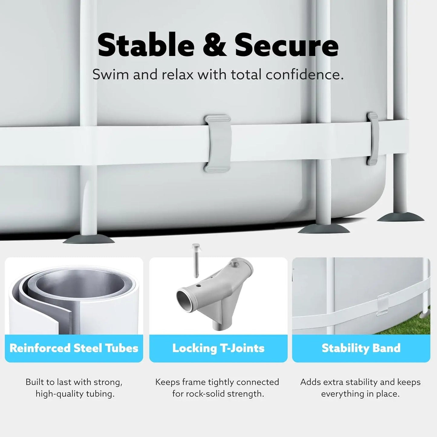 Joyfy Above Ground Pool Set With Filter Pump