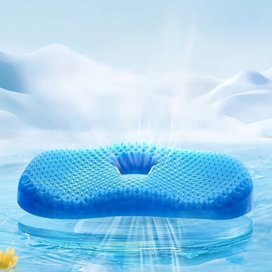 Honeycomb gel cushion chair thickened home commuter office long-sitting silicone summer seat cushion ice pad seats home