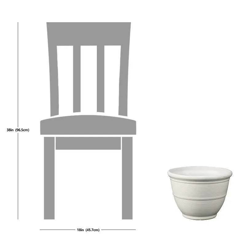 Ferenza Recycled Resin Planter for Indoor and Outdoor Use