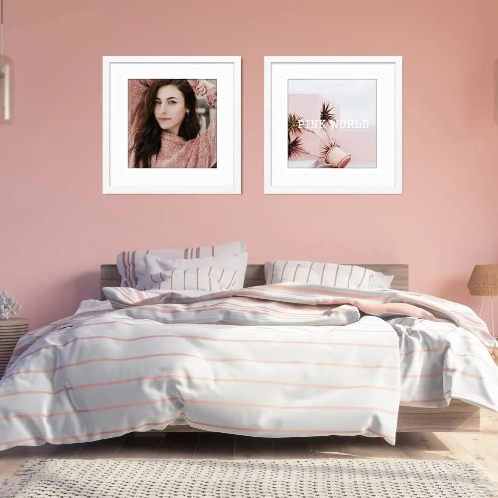 Bamboo Picture Frame For Wall Decor With Mat