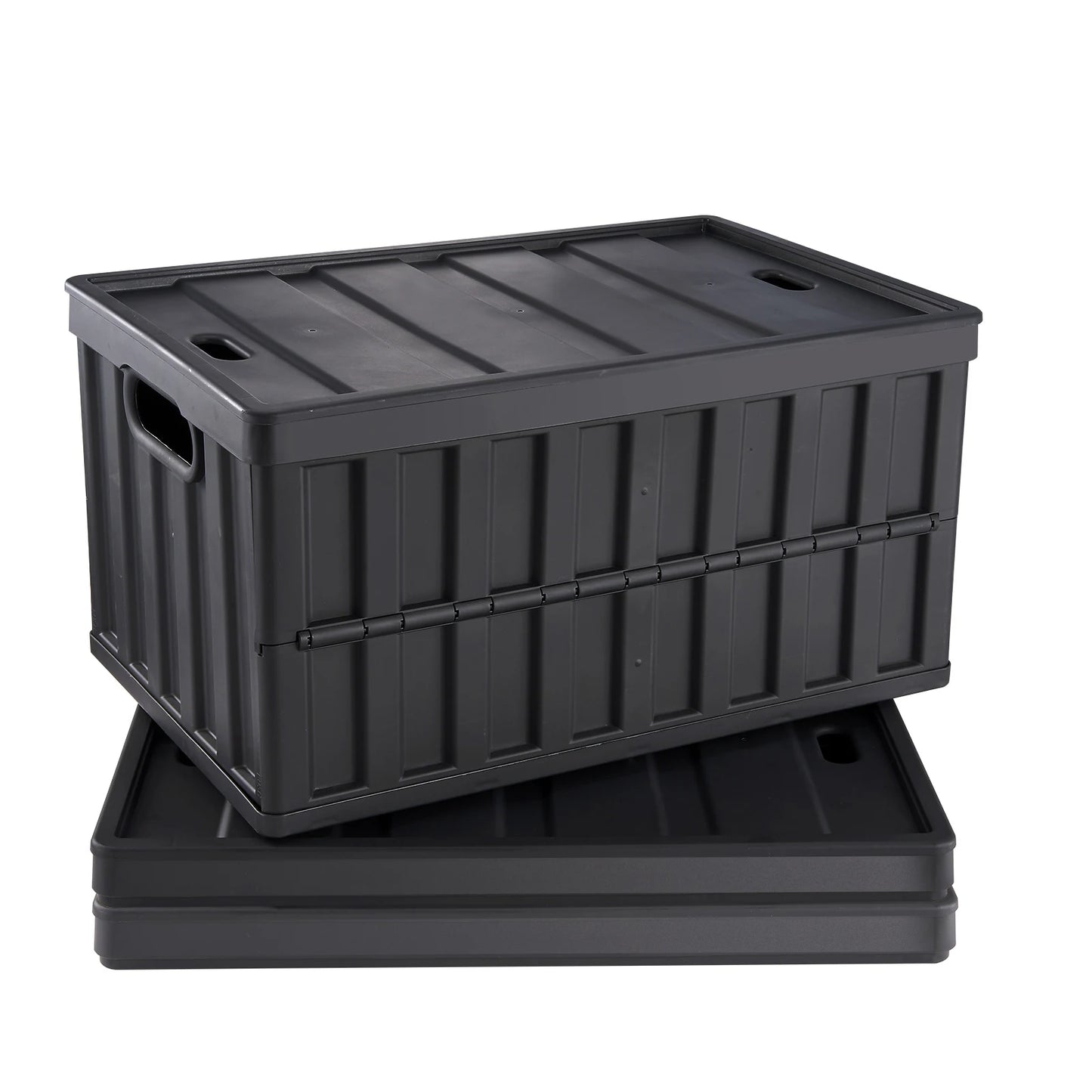 SucceBuy Set of 3 Collapsible Storage Bins with Lids