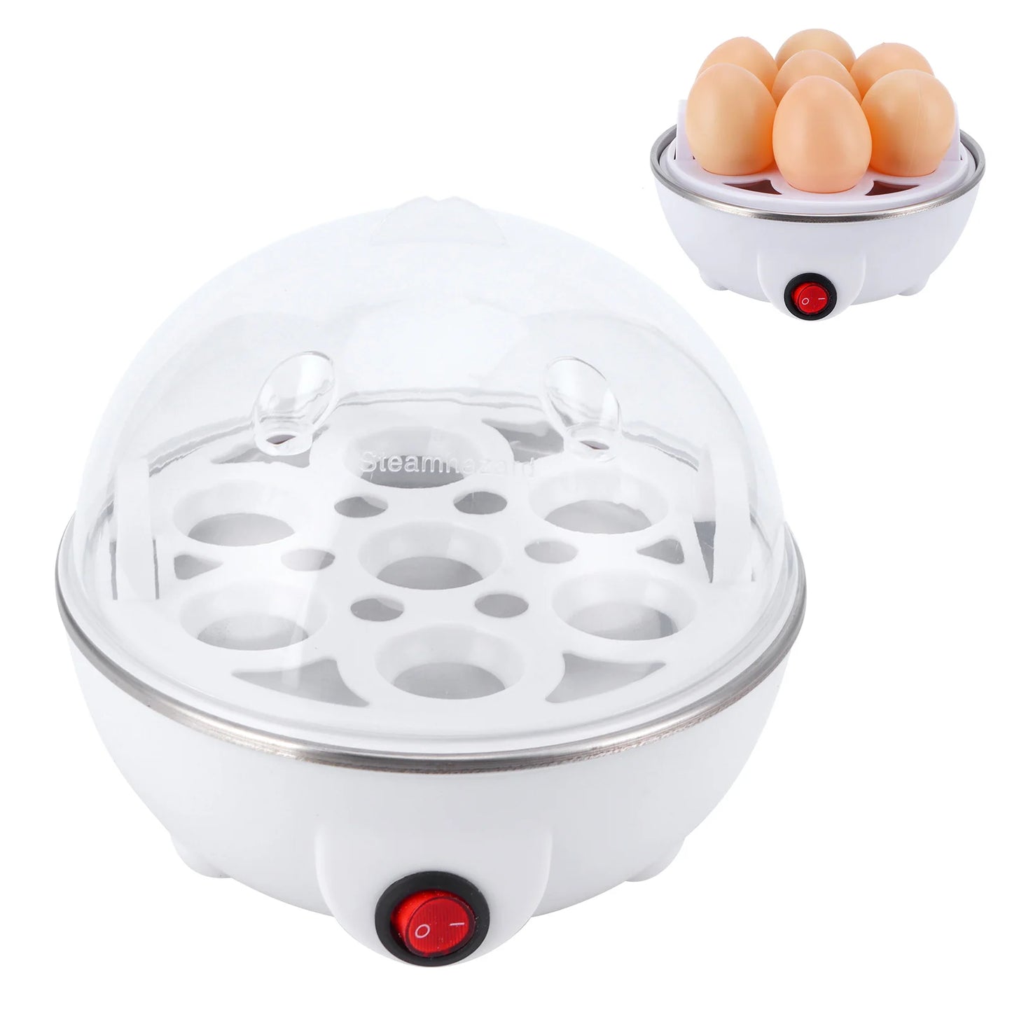 Romellar Electric Egg Cooker Multifunctional Poacher Kitchen Appliance