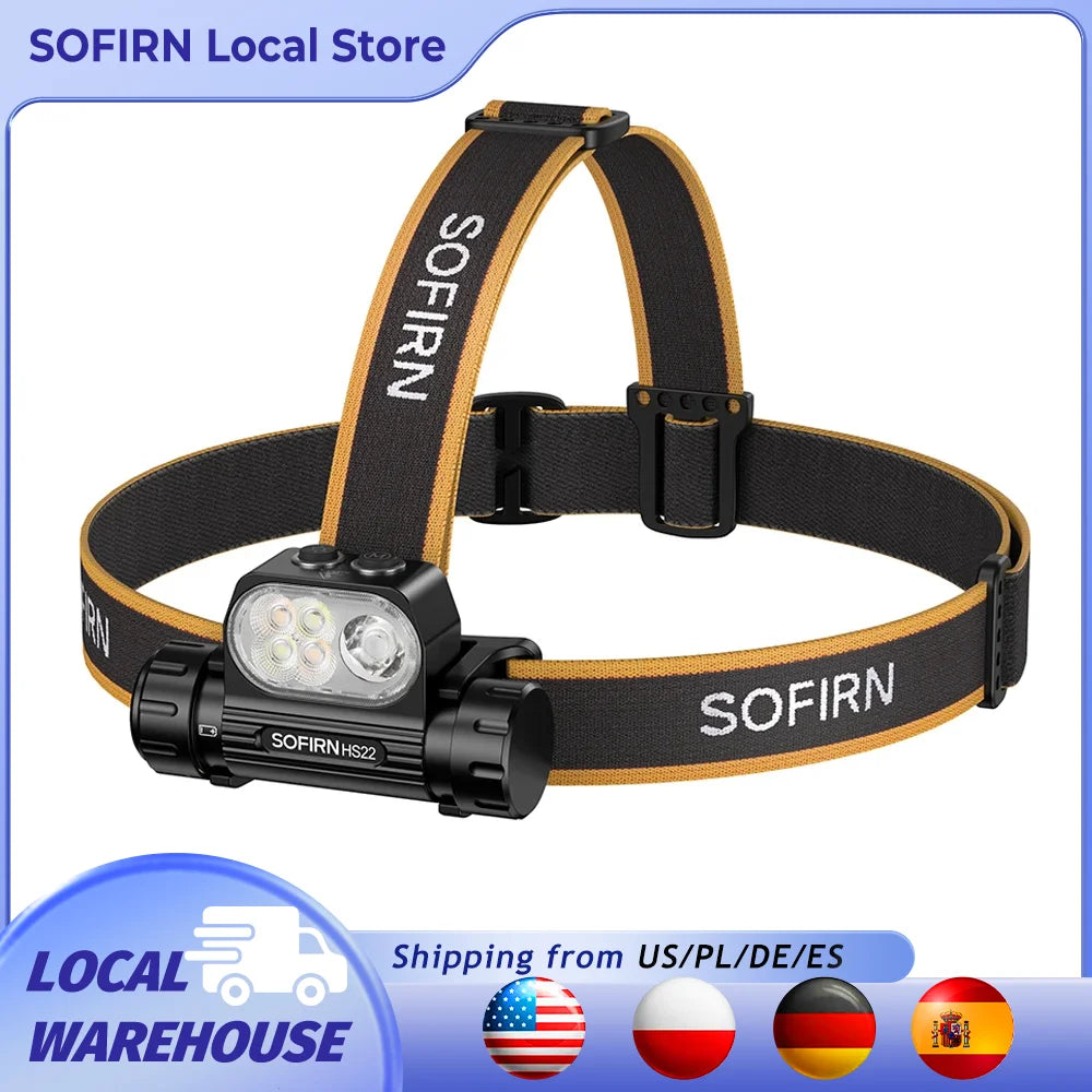 Sofirn HS22 Headlamp 2500lm Adjustable 2700-6000K Color Temperature