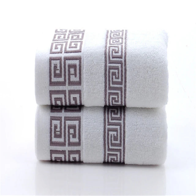 Cotton Towels 2 Pieces Quick Dry Embroidered Hotel Towels