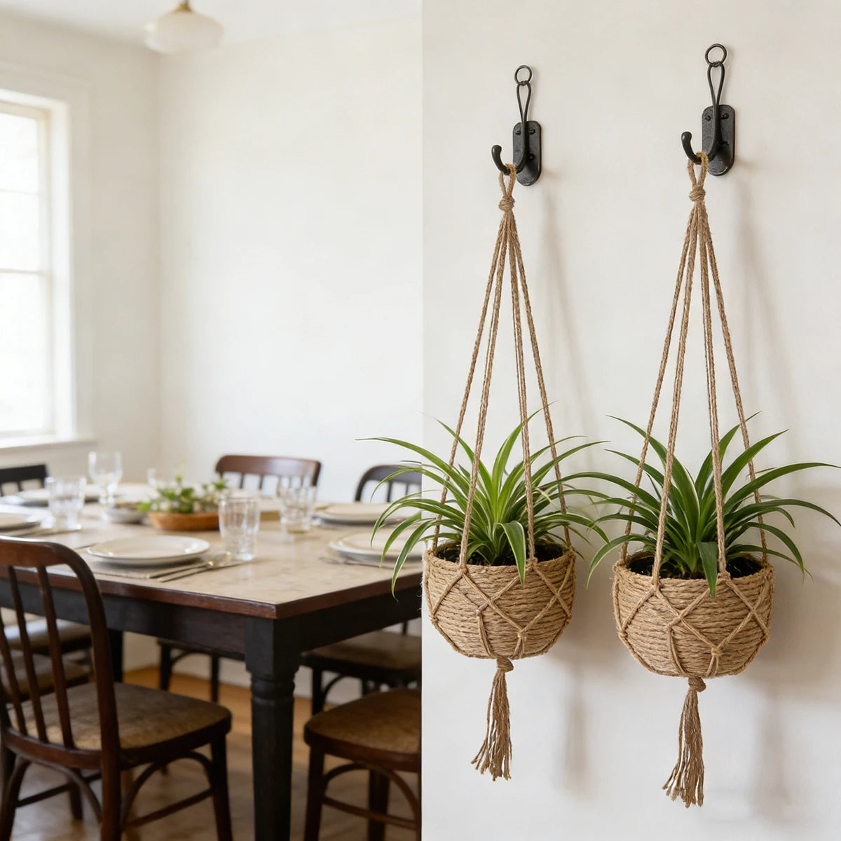 2Pcs Hanging Flowerpot Baskets For Plants Indoor Outdoor