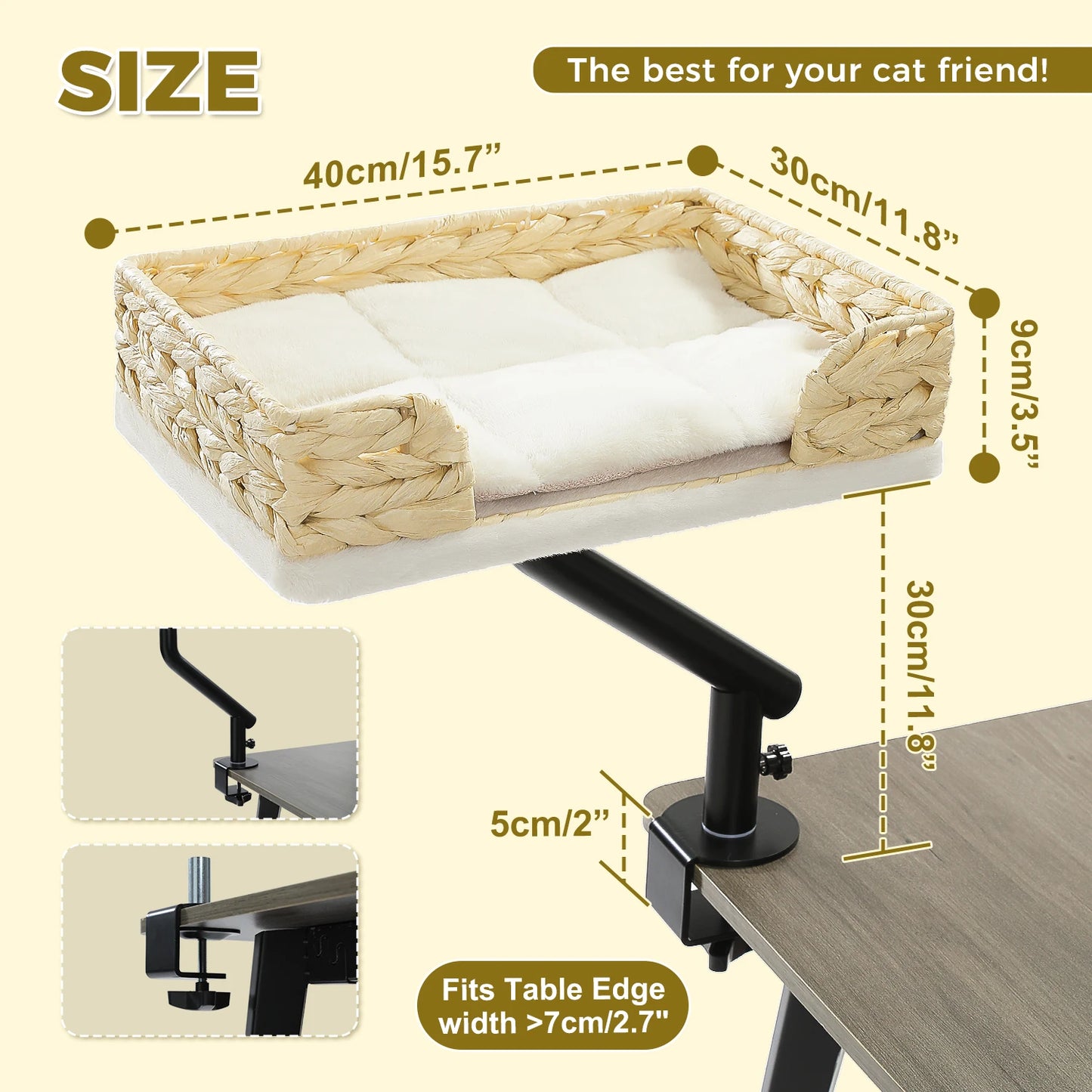 PAWZ Road Cat Desk Bed 360 Degree Rotating Indoor Stand