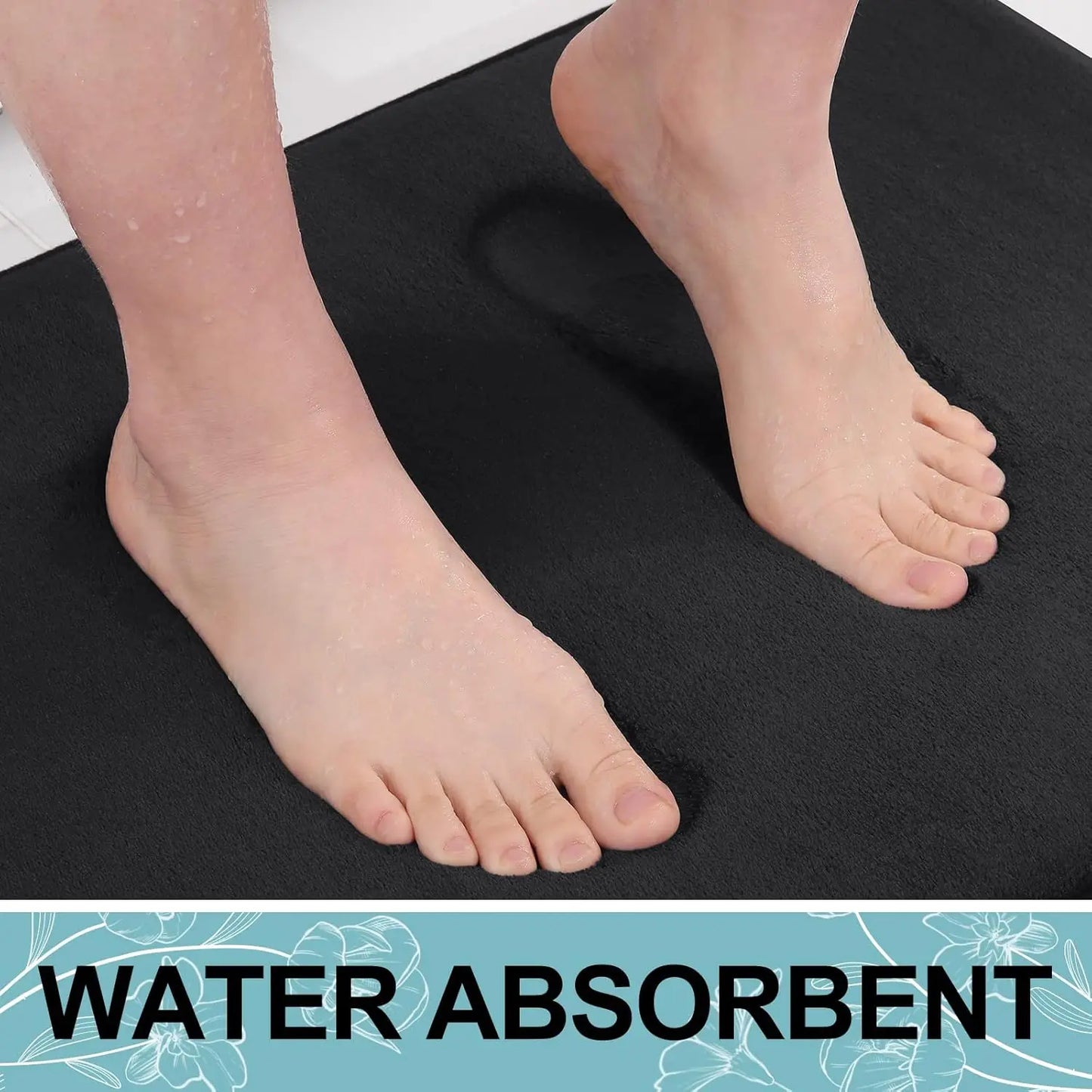 Extra Soft Memory Foam Bath Mat for Shower and Tub