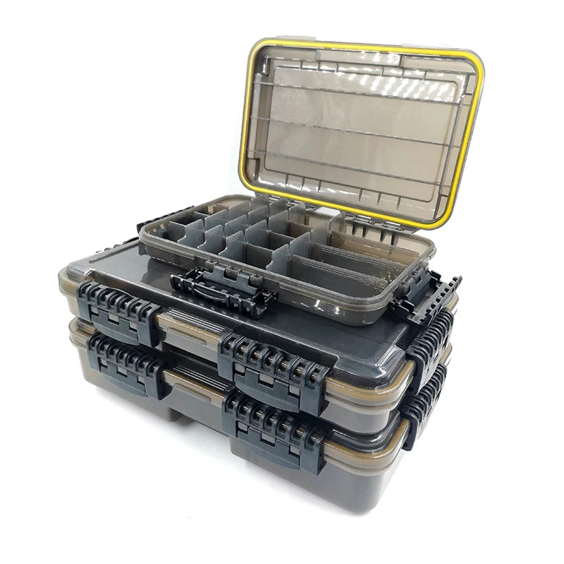 Waterproof Fishing Tackle Box Large Capacity Plastic Storage Case