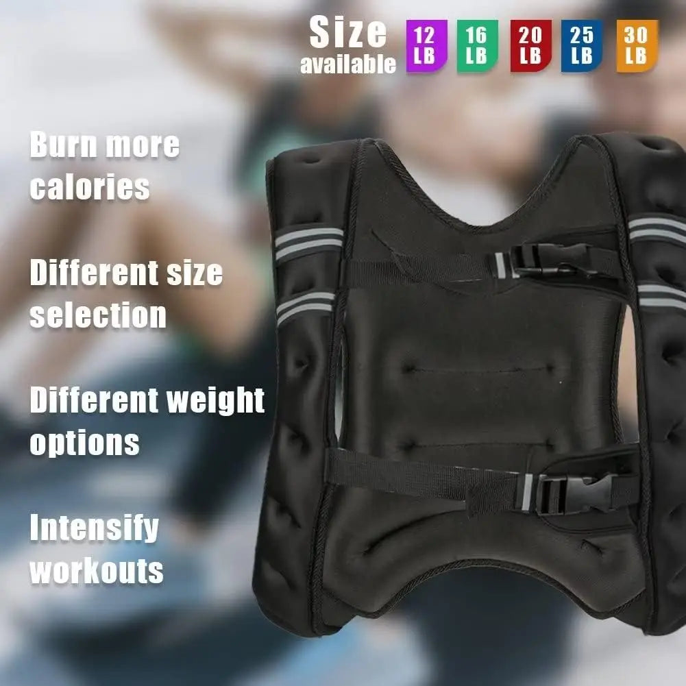 Weighted Vest With Included Weights For Training Workouts