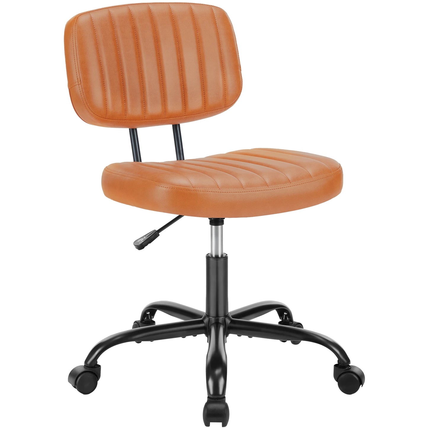 JHK Armless Office Chair With Lumbar Support Height Adjustable