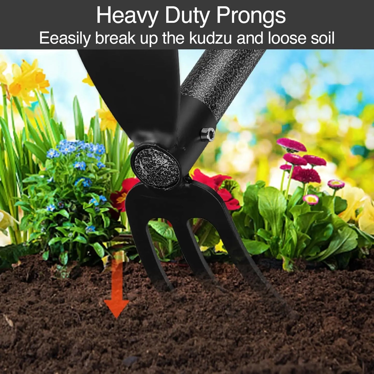 Heavy Duty Garden Hoe And Cultivator Two In One Tool