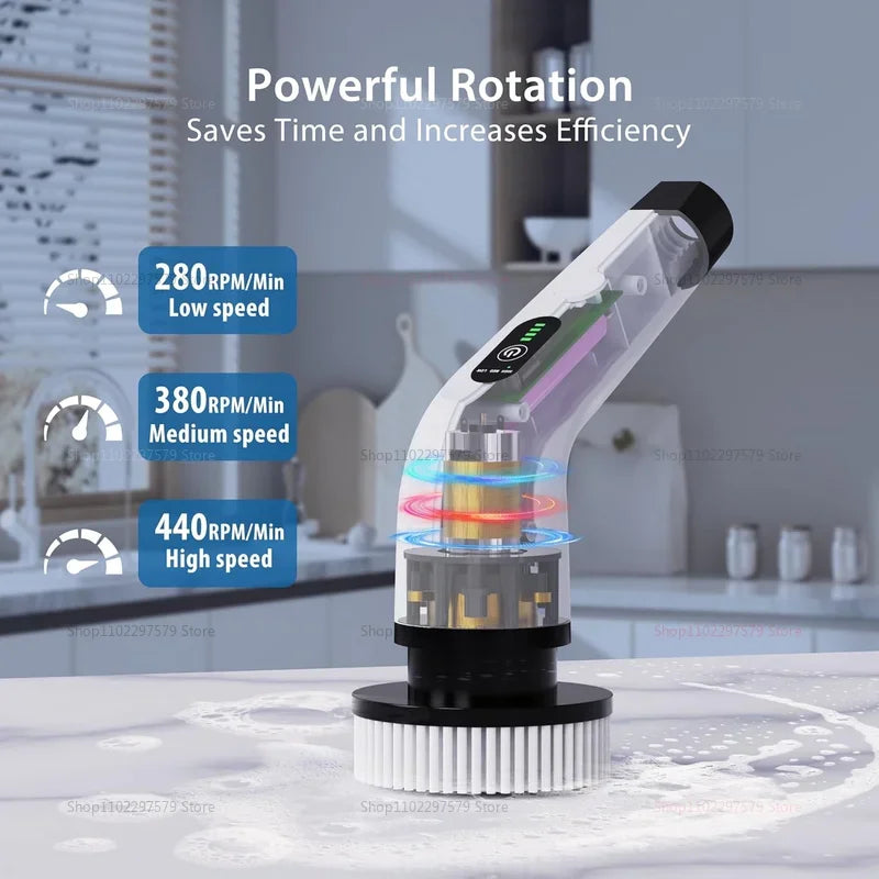 ATMDOG 9 In 1 Electric Spin Scrubber Cordless Cleaning Brush