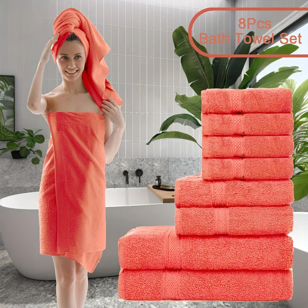 UTOPANTICA Premium Towels Set 8 Towels 600 GSM