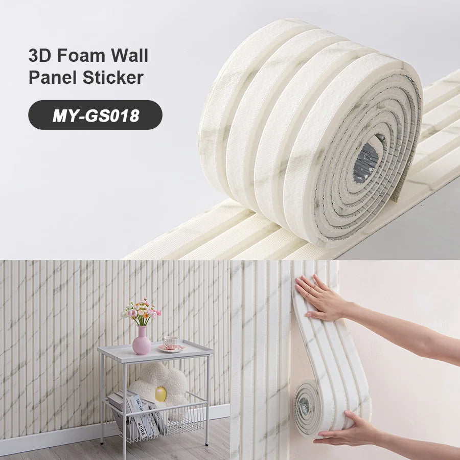 SXP Foam Wall Panel 3D Self-Adhesive Skirting Board