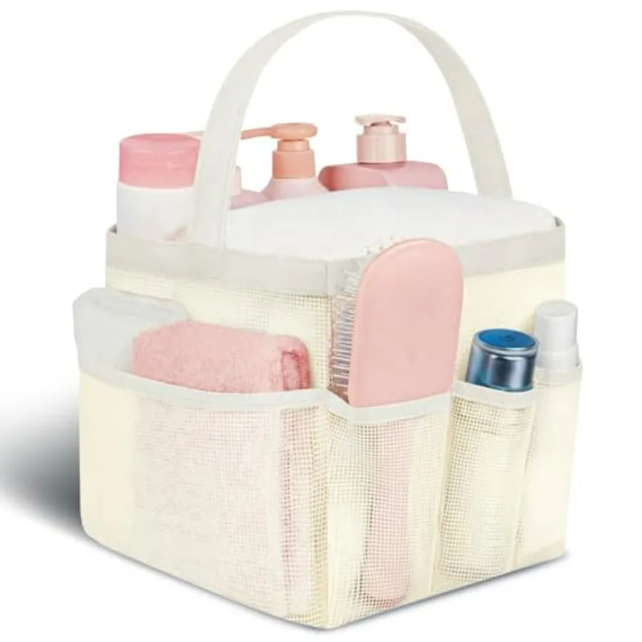 Mesh Shower Caddy Portable Dorm Organizer With 9 Pockets