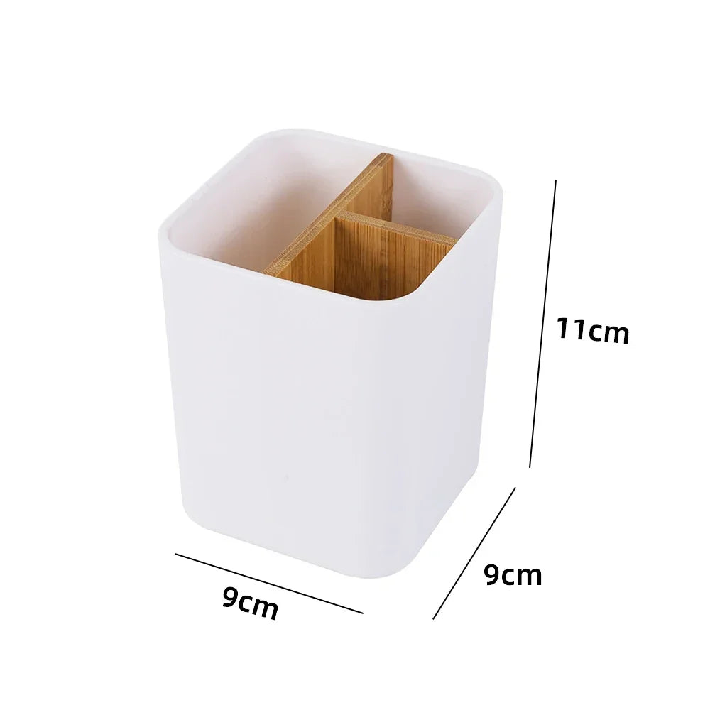 Bathroom Accessories Organizer Stand For Toothbrushes Razors Makeup Brushes