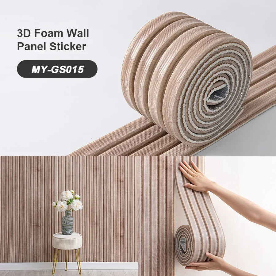 SXP Foam Wall Panel 3D Self-Adhesive Skirting Board