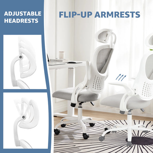 JHK Mesh Ergonomic Office Chair With Adjustable Headrest