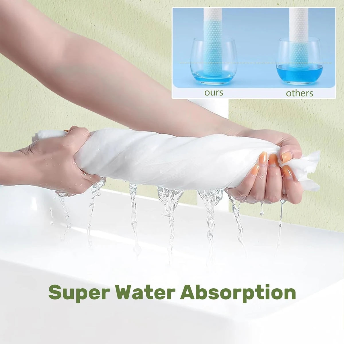 Pure Cotton Compressed Bath Towels For Camping And Travel