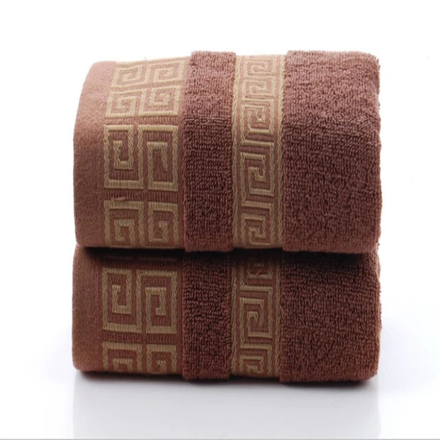Cotton Towels 2 Pieces Quick Dry Embroidered Hotel Towels