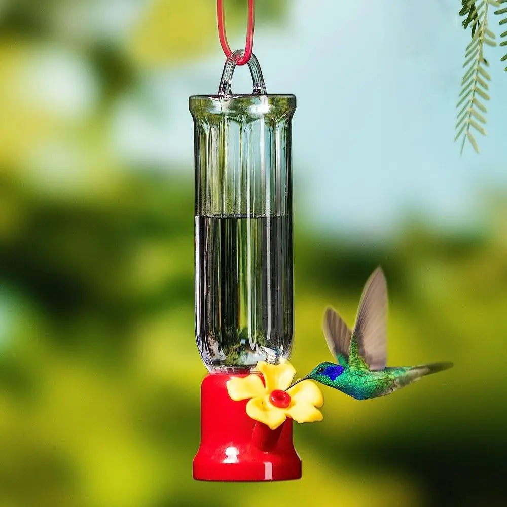 Portable Hummingbird Water Feeder Bottle Clear Plastic