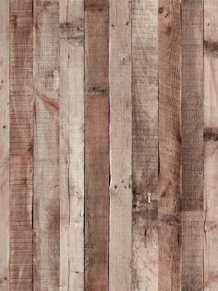 KALYNN Retro Faux Wood Grain Peel And Stick Wallpaper