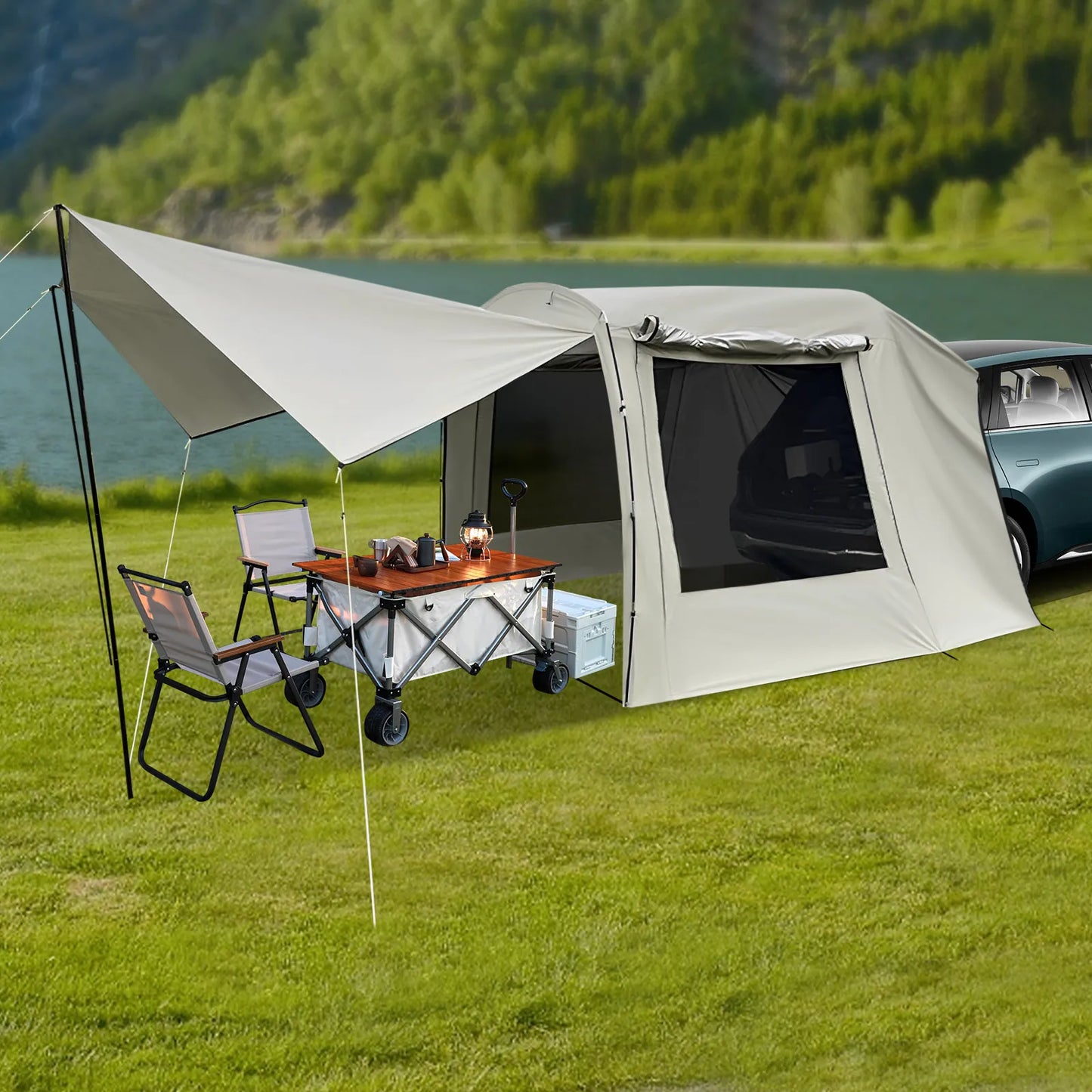 Car Awning Tent For SUV MPV Outdoor Camping Shelter