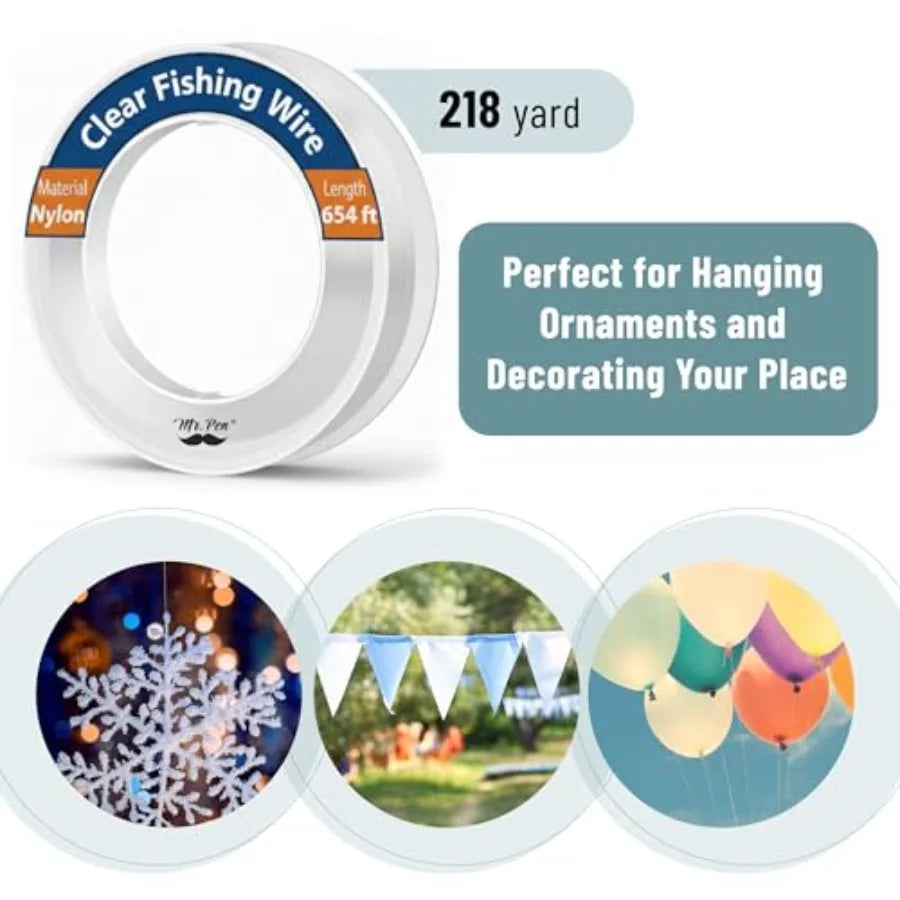 Nylon Fishing Line High Strength Clear Abrasion Resistant Outdoor Use