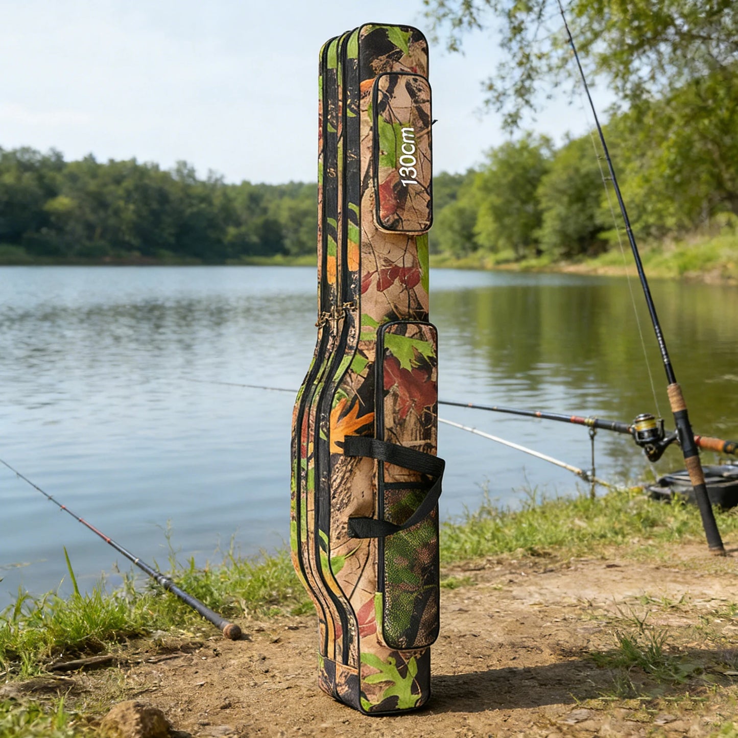 Fish Tackle Rod Holdall Bag Waterproof Fishing Storage Case