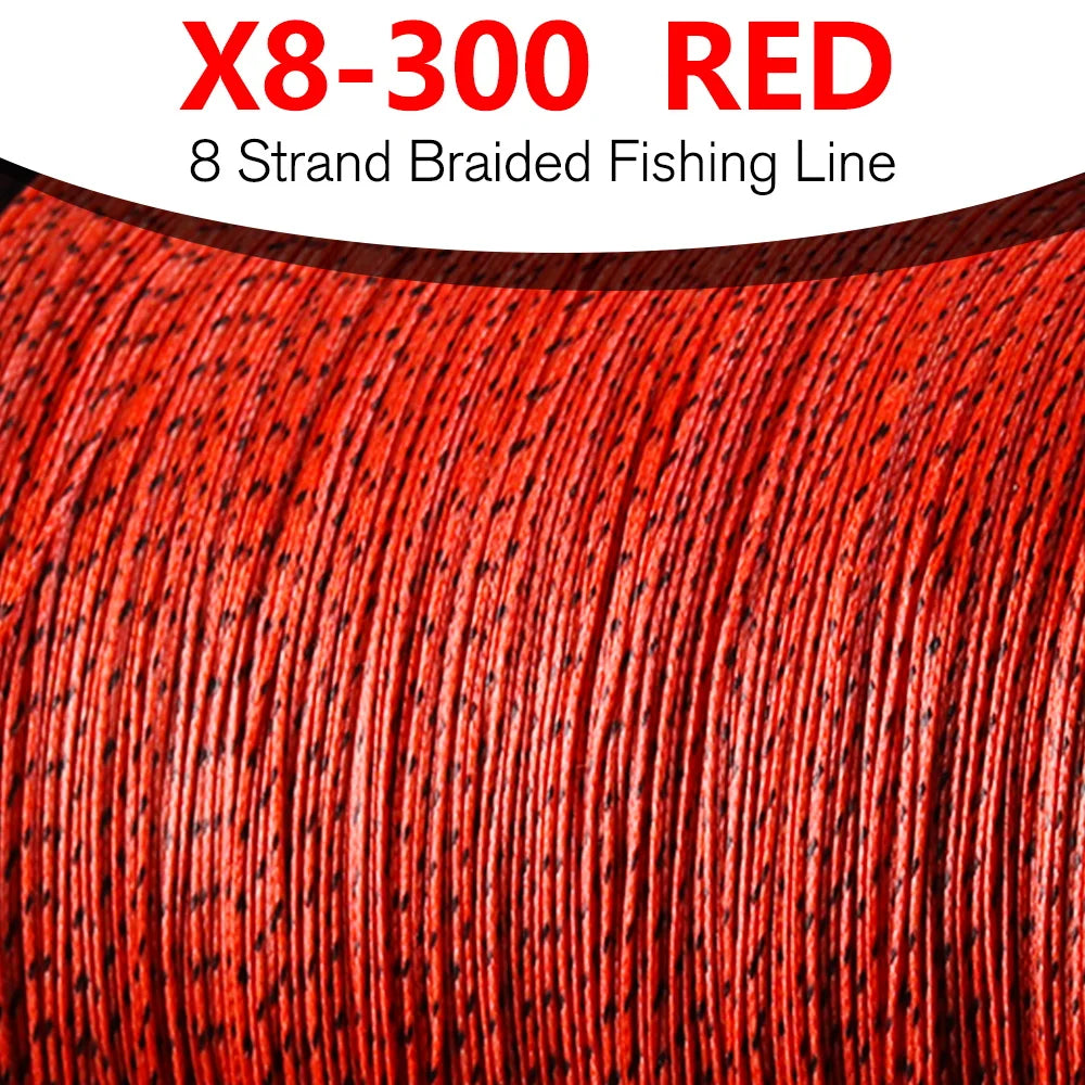 Bakawa 300M 8 Strand Braided PE Fishing Line For Saltwater Casting
