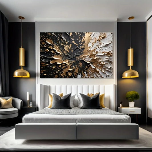 Modern Abstract Ink Splash Wall Mural for Interior Decor