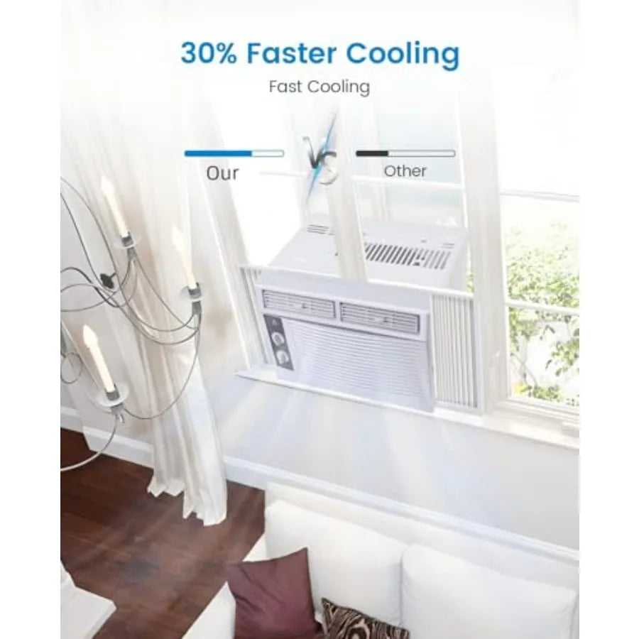 5000 BTU Window Air Conditioner For Small Rooms 110V
