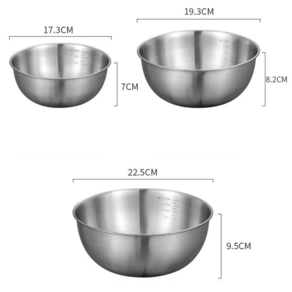 Stainless Steel Mixing Bowl With Scale