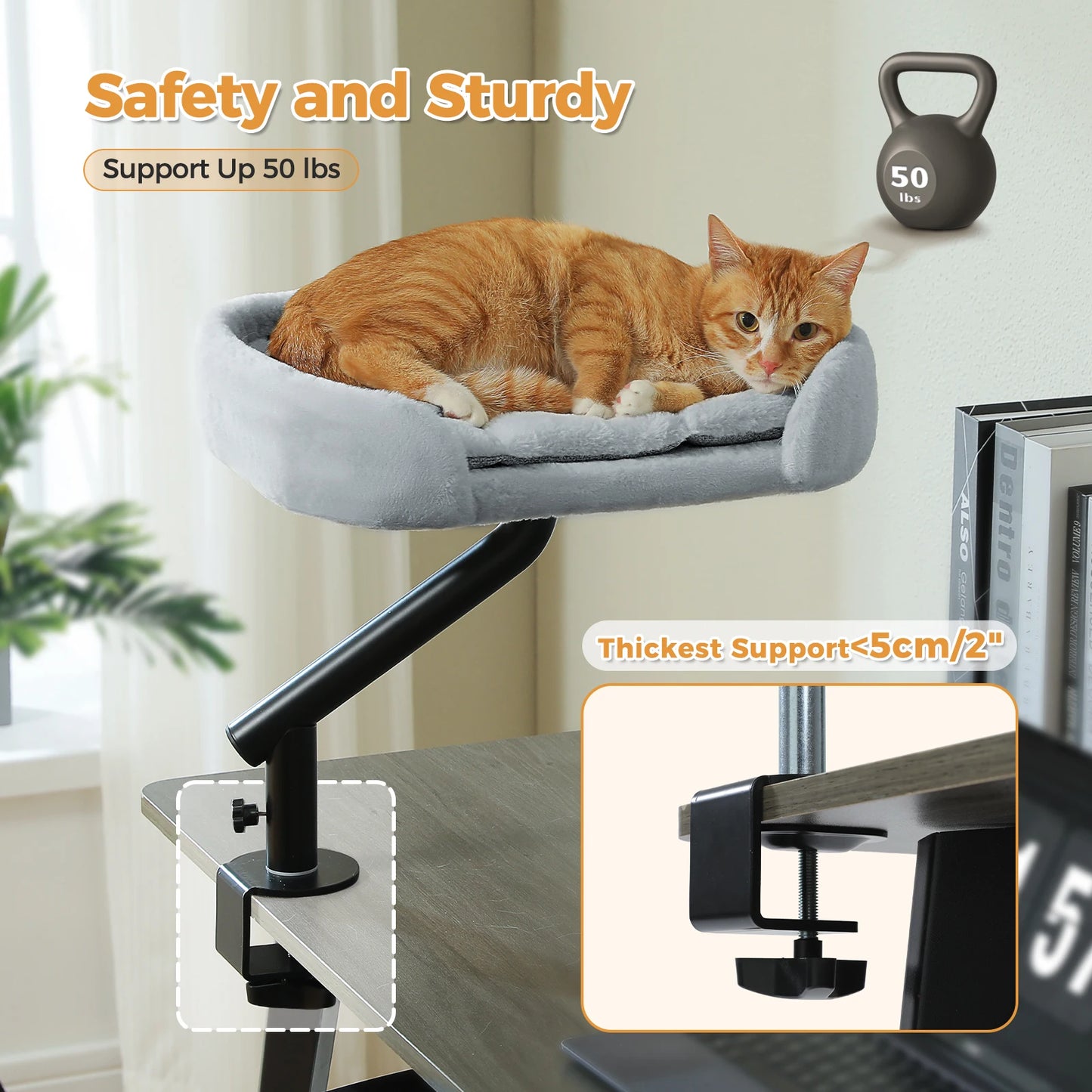 PAWZ Road Cat Desk Bed 360 Degree Rotating Indoor Stand