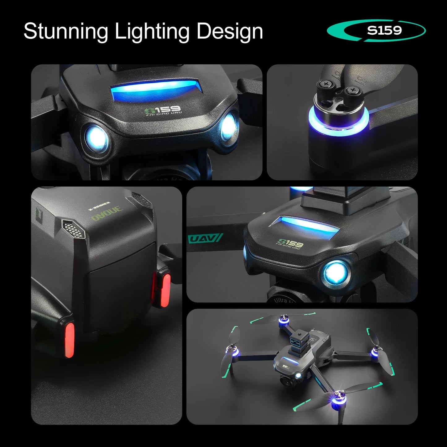 Znlyrion GPS Brushless Drone With Dual Camera And 5G Transmission
