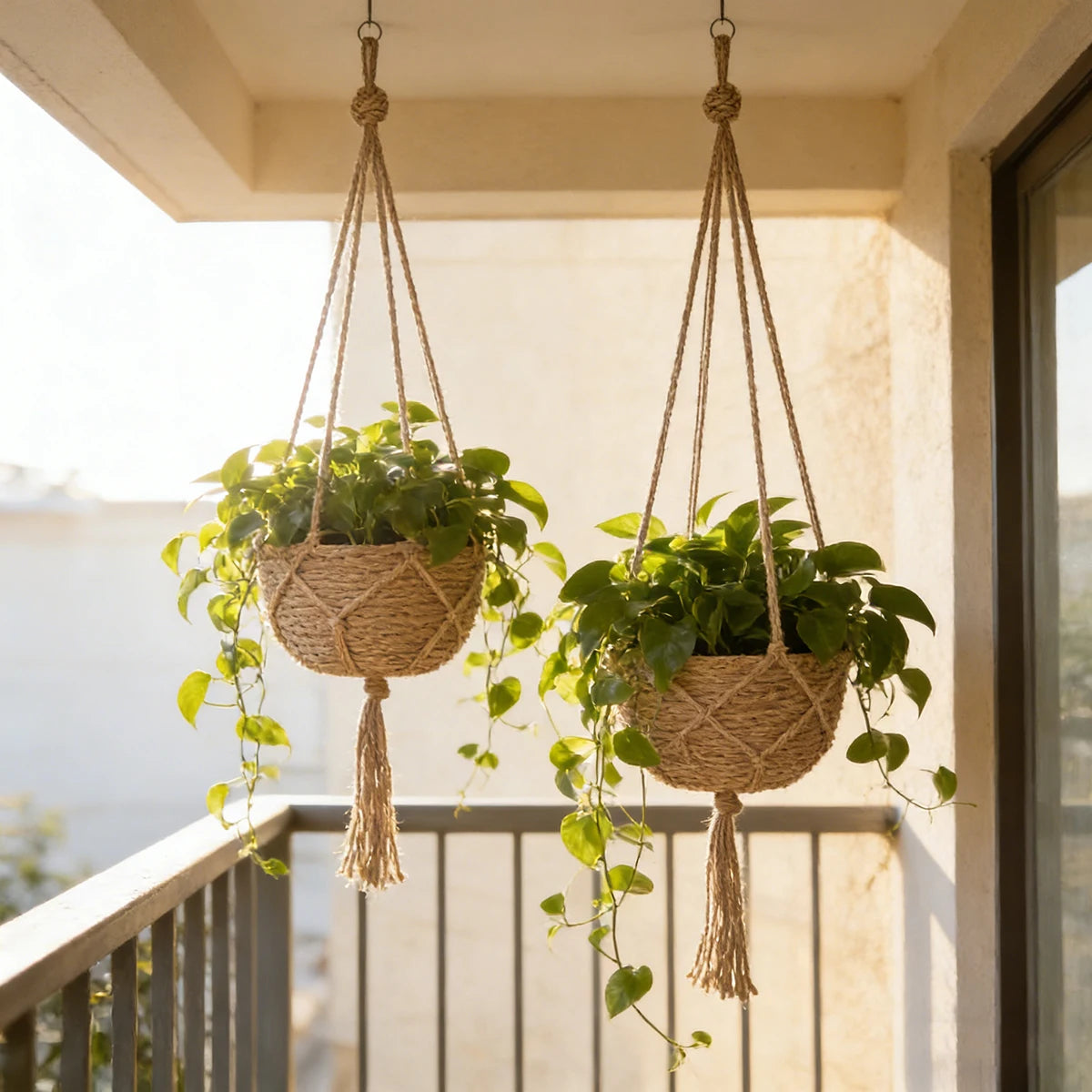 2Pcs Hanging Flowerpot Baskets For Plants Indoor Outdoor