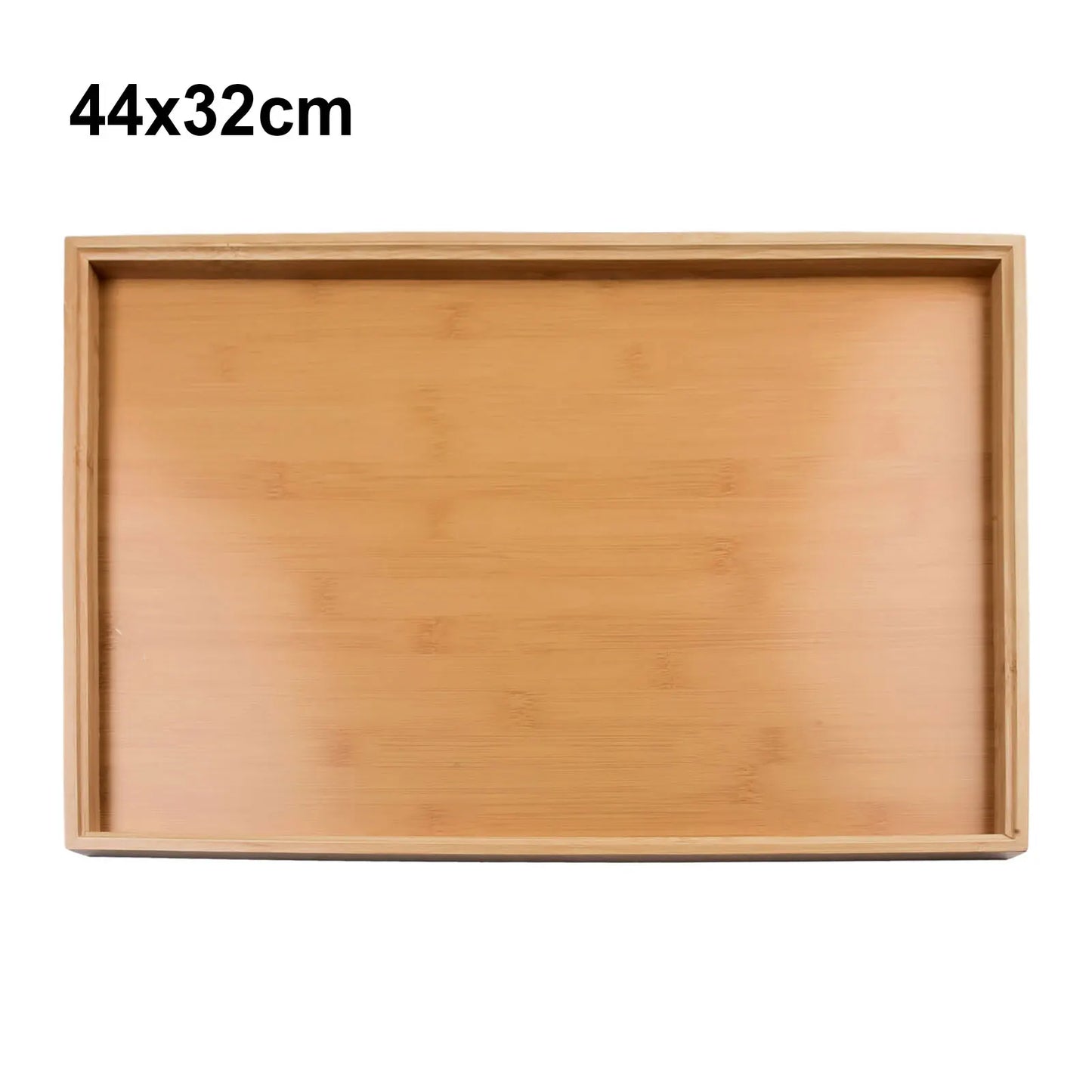 LEENKEA Bamboo Rectangular Serving Tray For Kitchen And Bar