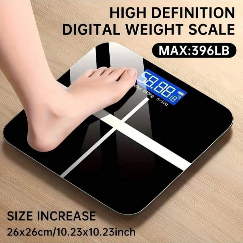 Smart Body Fat and Weight Scale With Tempered Glass Platform 390 Lb Capacity
