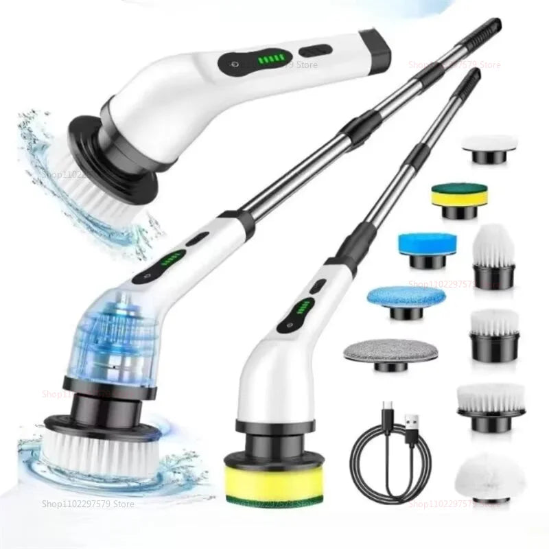 ATMDOG 9 In 1 Electric Spin Scrubber Cordless Cleaning Brush