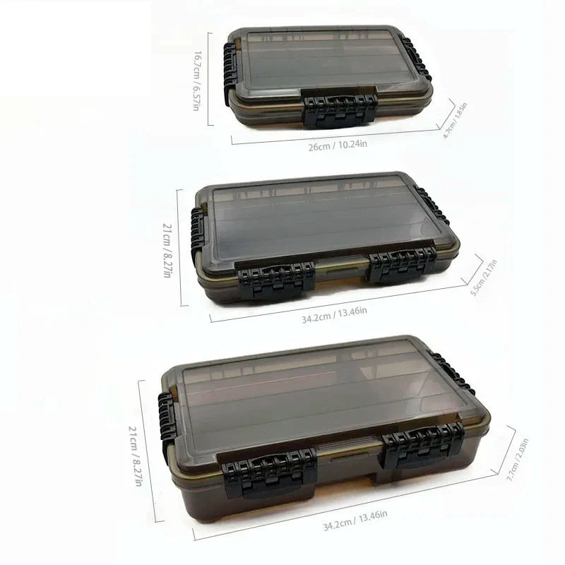 Waterproof Fishing Tackle Box Large Capacity Plastic Storage Case