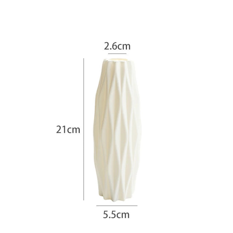 Modern Plastic Vase Pot Nordic Boho Home Decor For Flowers