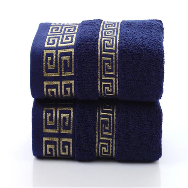 Cotton Towels 2 Pieces Quick Dry Embroidered Hotel Towels