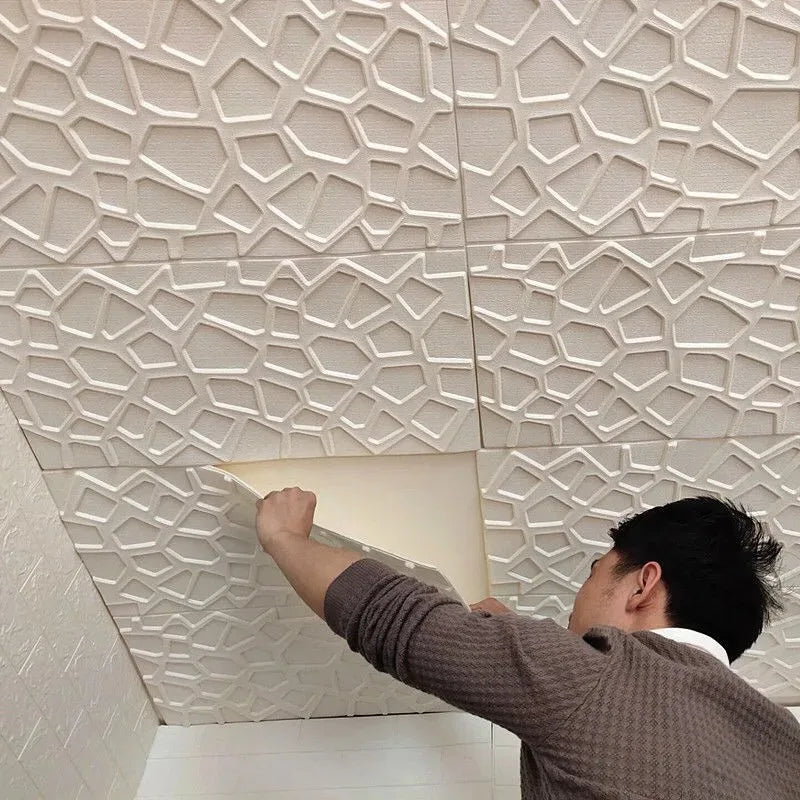 Peel and Stick Foam Wall Stickers Waterproof Anti Collision Decoration