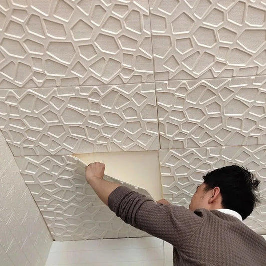 Peel and Stick Foam Wall Stickers Waterproof Anti Collision Decoration