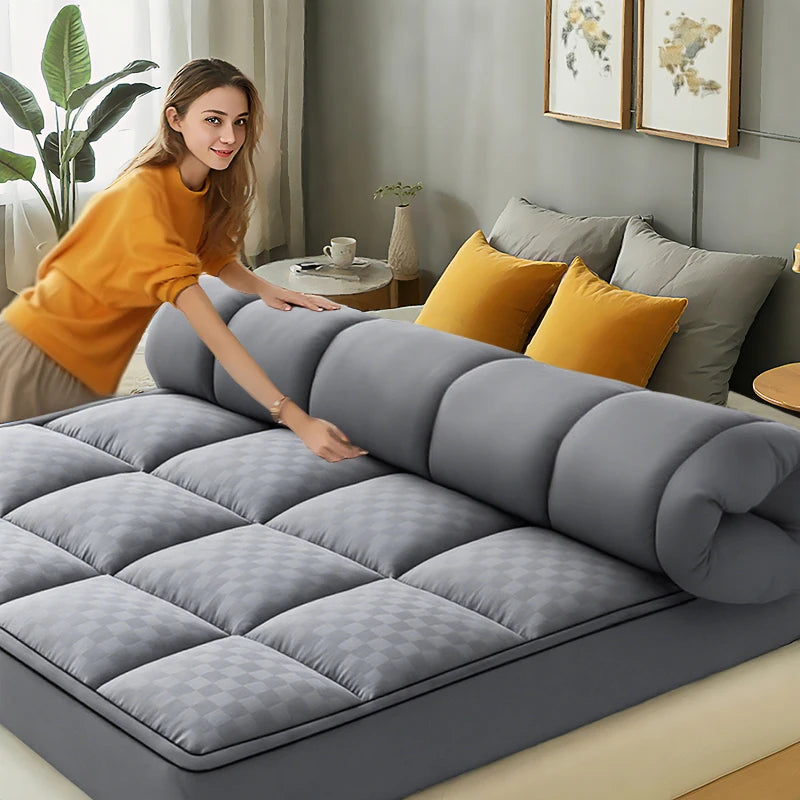 Thick Mattress covers Topper 1000Gsm Cooling Noiseless Breathable Fitted 8-21 Deep Pocket Machine Washable