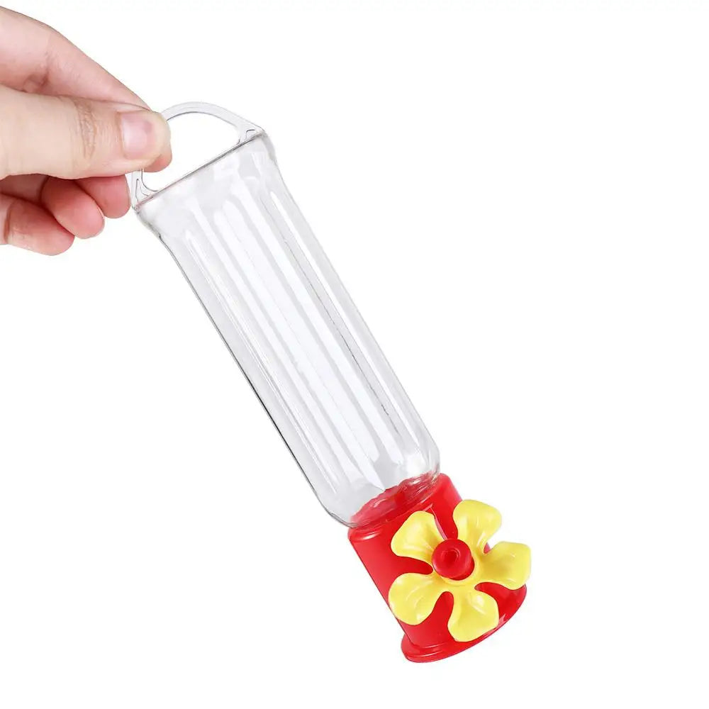 Portable Hummingbird Water Feeder Bottle Clear Plastic