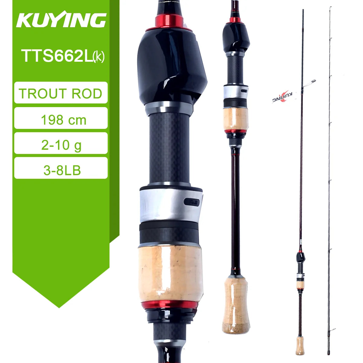 Spinning Casting Rod For Fishing Rods Pole Carbon 0.8-8g 1-8lb Parts Baitcaster