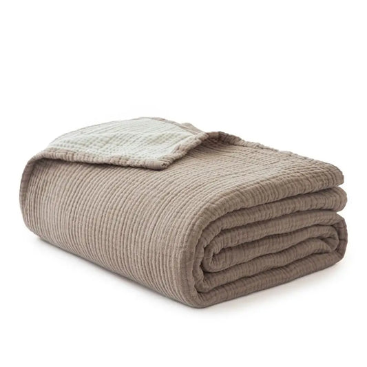 100 Percent Cotton Muslin Blanket Soft Breathable Bedspread For Home