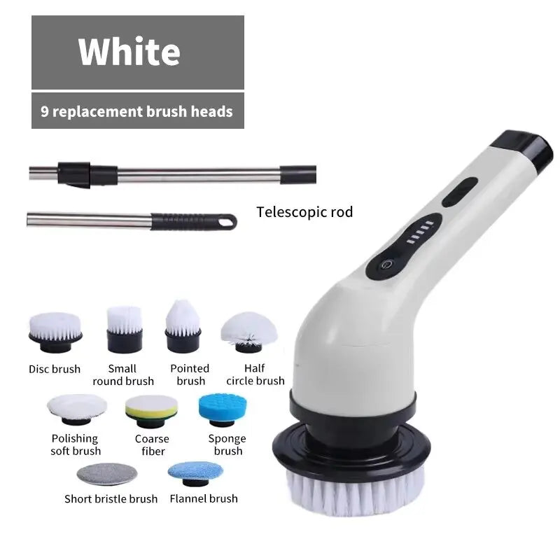 ATMDOG 9 In 1 Electric Spin Scrubber Cordless Cleaning Brush